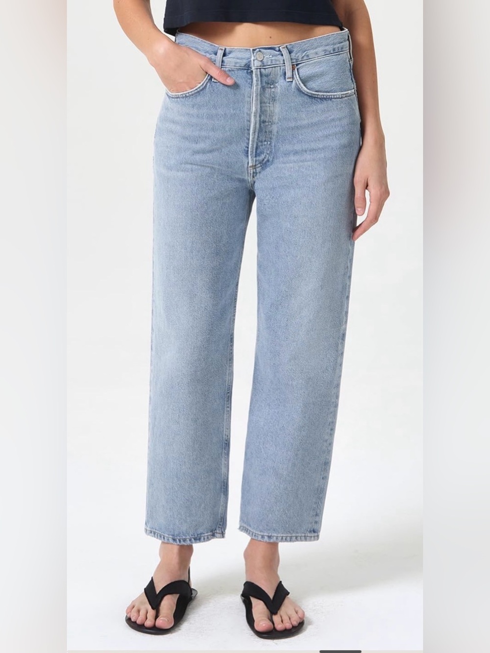 Agolde 90s Crop in Replica Jeans